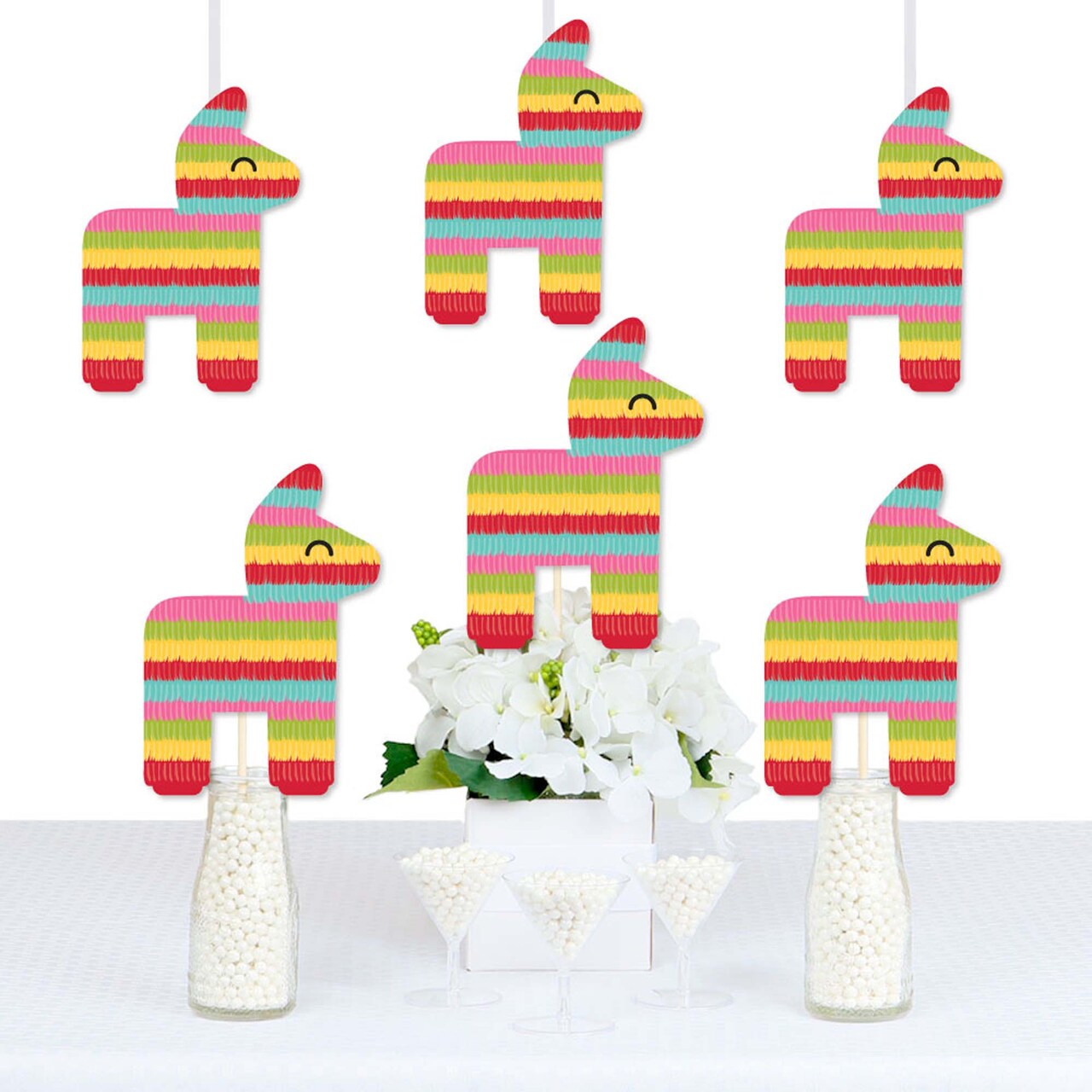 Big Dot of Happiness Let's Fiesta - Pinata Decorations DIY Fiesta Party Essentials - Set of 20